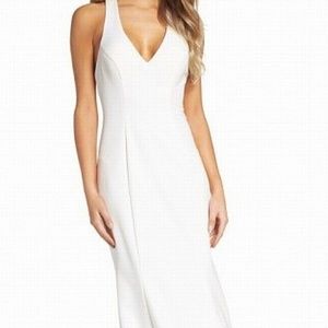 Xscape White Wedding Prom T-back Dress
